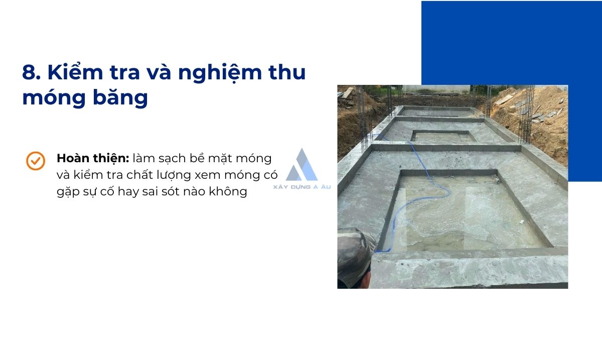 Kiểm tra và nghiệm thu móng băng 