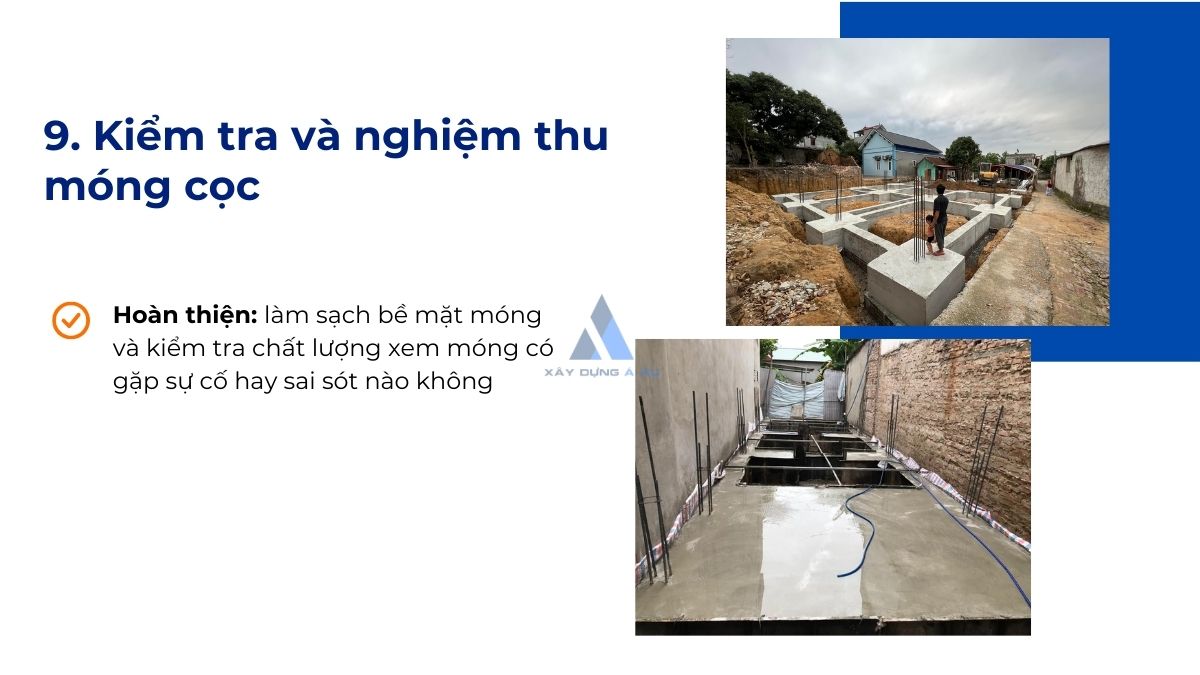 Kiểm tra và nghiệm thu móng cọc 