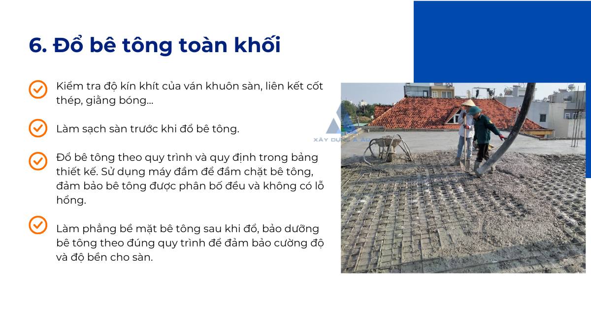 Đổ bê tông toàn khối 