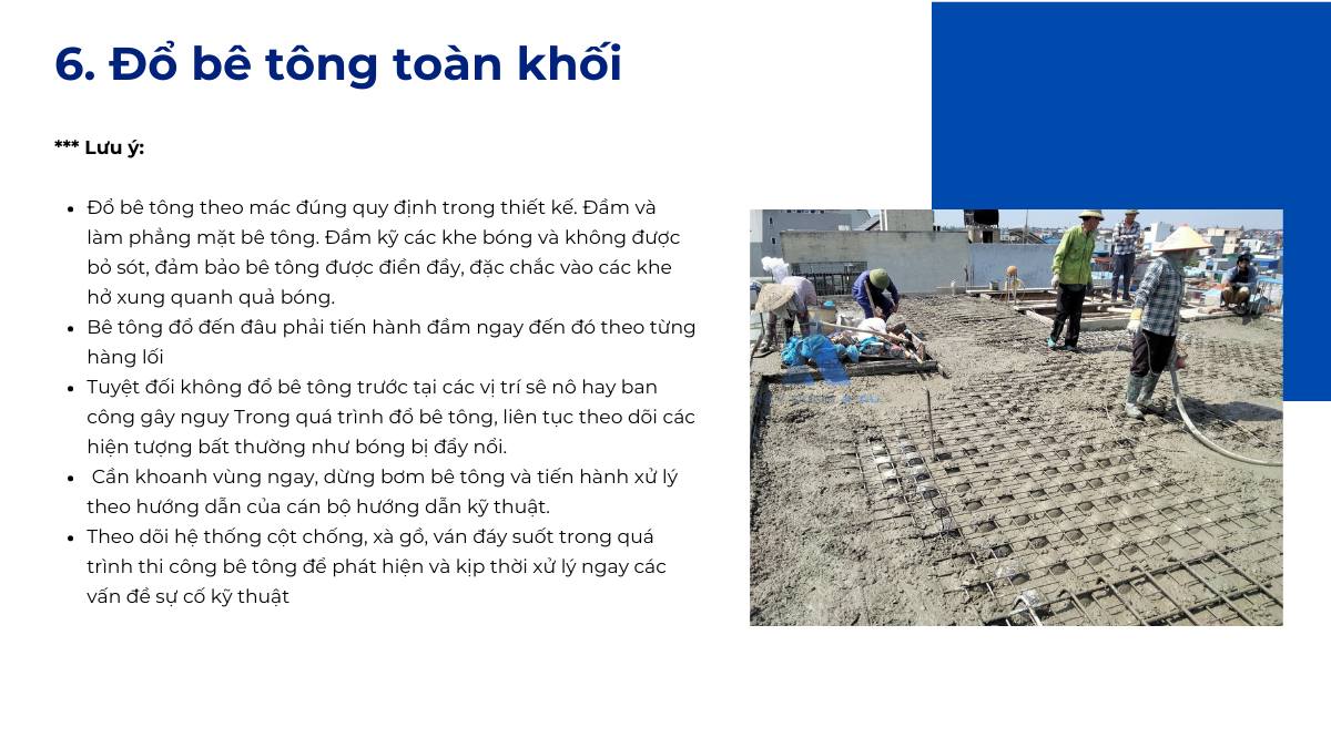 Đổ bê tông toàn khối 