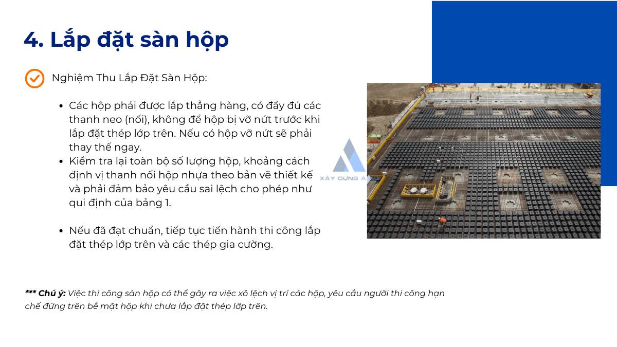 Lắp đặt sàn hộp 