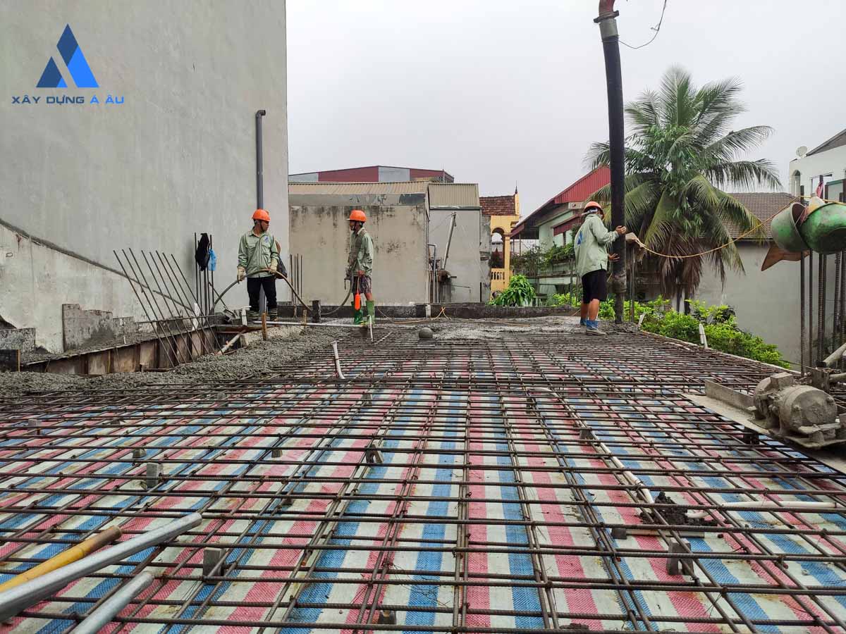 Công tác đổ bê tông sàn